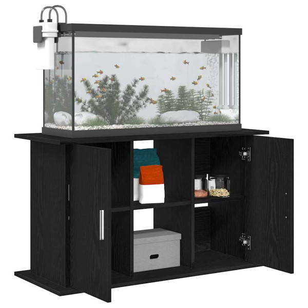 Soporte para acuario de madera de roble negro 101x41x58 cm M 4