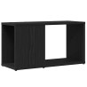Mueble de TV de madera de roble negro 60x24x32 cm 1