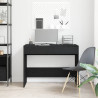 Escritorio roble negro 101x50x76.5 cm madera de ingeniería 3