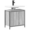 Mueble de baño con lavabo gris Sonoma 60x34.5x60 cm 4