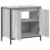 Mueble de baño con lavabo gris Sonoma 60x34.5x60 cm 5