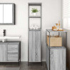 Mueble de baño con estantes gris Sonoma 36x35x165 cm 3