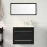 Mueble de baño para lavabo de roble negro 60x38.5x48 cm 1