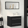 Mueble de baño para lavabo de roble negro 60x38.5x48 cm 3