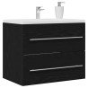 Mueble de baño para lavabo de roble negro 60x38.5x48 cm 4