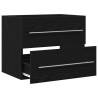 Mueble de baño para lavabo de roble negro 60x38.5x48 cm 5