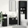 Mueble de baño para lavabo de madera de roble negro 60x30x60 cm 1