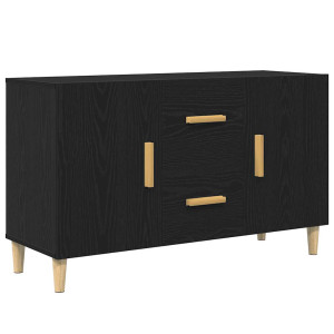 Aparador de madera de roble negro 100x36x60 cm H