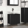 Mueble de baño con lavabo negro 60x34.5x60 cm 1