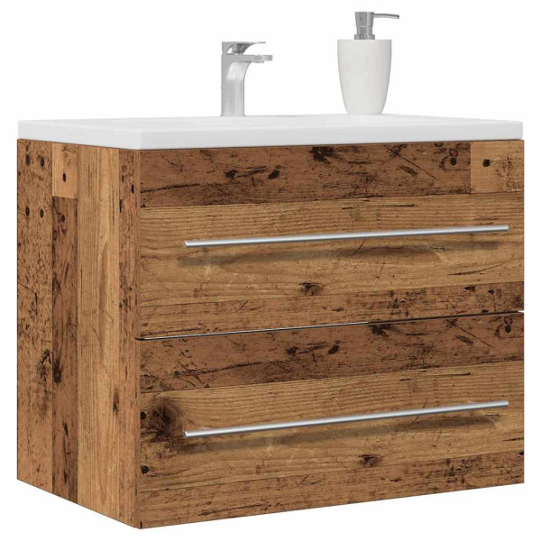 Mueble de baño para lavabo de madera antigua 60x38.5x48 cm M 4
