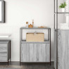 Mueble de baño con estantes gris Sonoma 76.5x35x95 cm 3