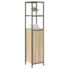 Mueble de baño con estantes roble Sonoma 36x35x165 cm 4