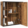 Mueble de baño con espejo de madera antigua 60x16x60 cm 3