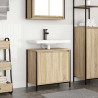 Mueble de baño con lavabo roble Sonoma 60x34.5x60 cm 1