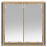 Mueble de baño de pared con espejo roble Sonoma 60x21x60 cm 5