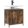 Mueble de baño con lavabo roble ahumado 60x34.5x60 cm 4