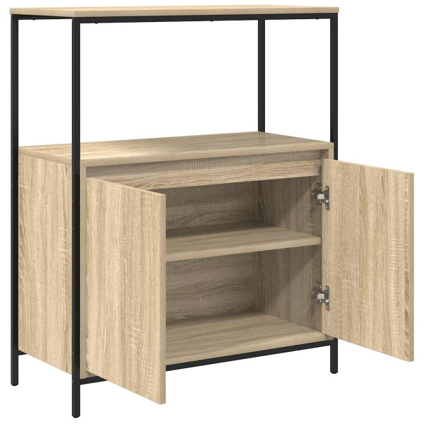 Mueble de baño con estantes roble Sonoma 76.5x35x95 cm M 5