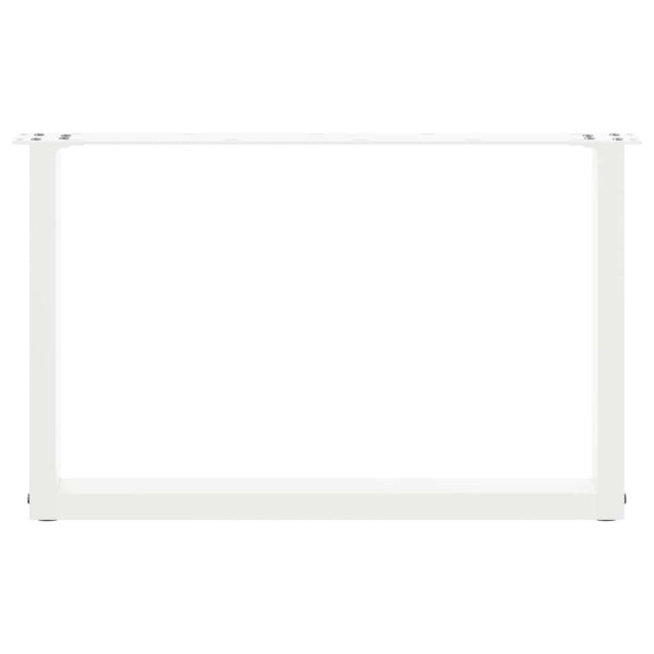 Pés para mesa de centro em formato de U. 2 peças. branco. 70x (42-43) cm. aço M 5