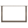 Pés para mesa de centro em formato de U. 2 peças. aço natural. 70x(42-43) cm. aço 5