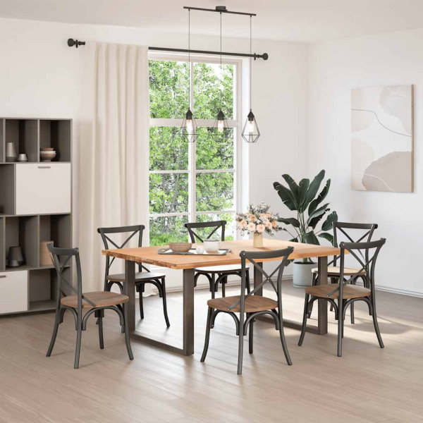 Pés para mesa de jantar em formato de U. 2 peças. aço natural. 100x(72-73) cm. aço M 2