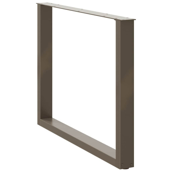 Pés para mesa de jantar em formato de U. 2 peças. aço natural. 100x(72-73) cm. aço M 4