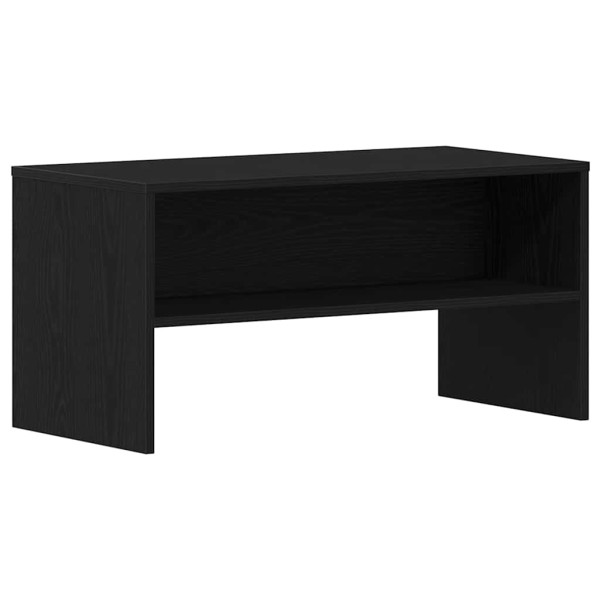 Mueble de TV madera de ingeniería roble negro 80x40x40 cm M 2