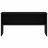 Mueble de TV madera de ingeniería roble negro 80x40x40 cm 5