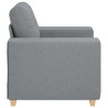 Sillón Sofá Tela Gris Claro 59 cm 5