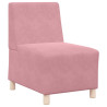 Sillón de terciopelo rosa 55 cm 2
