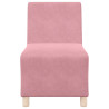 Sillón de terciopelo rosa 55 cm 4