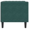 Sillón Chesterfield de terciopelo verde oscuro 5