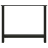 Patas de mesa de centro acero negro 2 uds 90x(72-73) cm 5