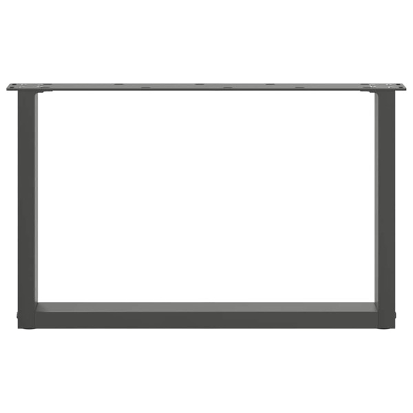 Pés para mesa de centro em forma de U. 2 peças. antracite. 60x (42-43) cm. aço M 5