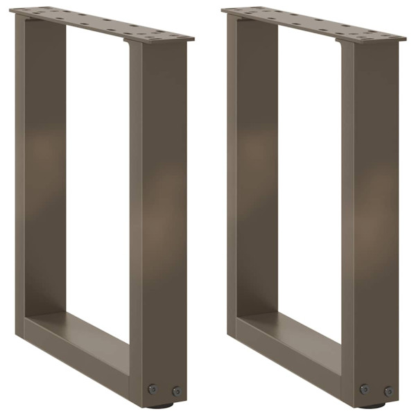 Patas para mesa de centro en forma de U 2 uds antracita acero D