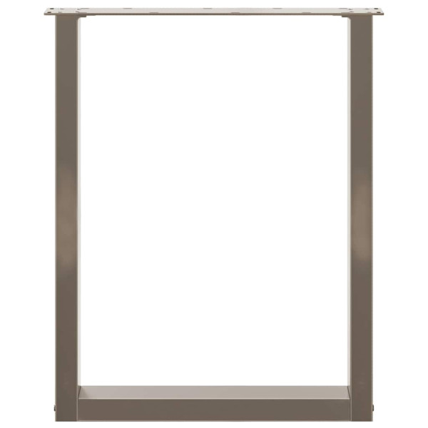 Patas mesa centro forma U 2uds acero natural 60x(72-73)cm acero M 5