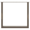 Pés para mesa de jantar em formato de U. 2 peças. aço natural. 90 x (72-73) cm. aço 5