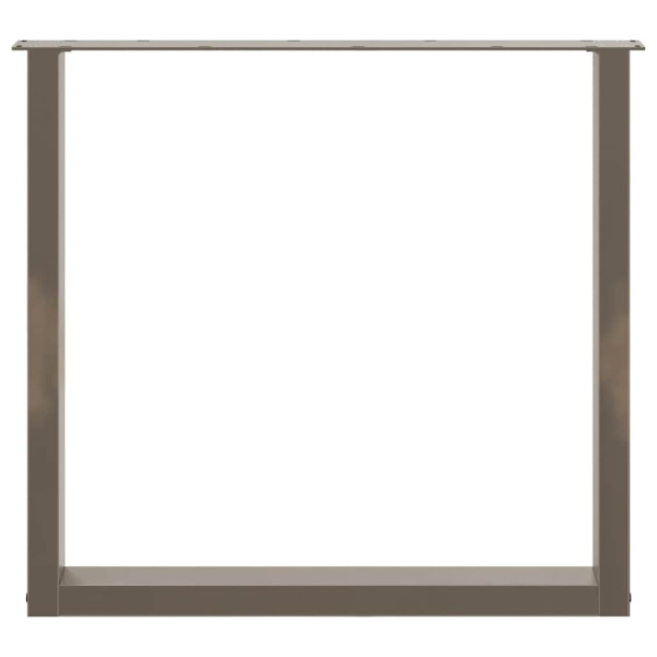 Patas mesa centro forma U 3uds acero natural 90x(72-73)cm acero M 5