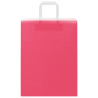 Bolsas de papel kraft con asas 250 uds rosa 26x12x35 cm 5