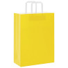 Sacos de papel 250 pcs com pegas Amarelo 26x12x35 cm 3