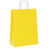 Bolsas de papel kraft con asas 250 uds amarillas 26x12x35 cm 5
