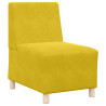 Sillón de terciopelo amarillo 55 cm 2
