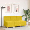 Sillón de terciopelo amarillo 55 cm 3