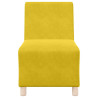 Poltrona sem braços 55 cm veludo amarelo 4