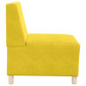 Poltrona sem braços 55 cm veludo amarelo 5