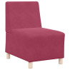 Sillón de terciopelo rojo tinto 55 cm 2