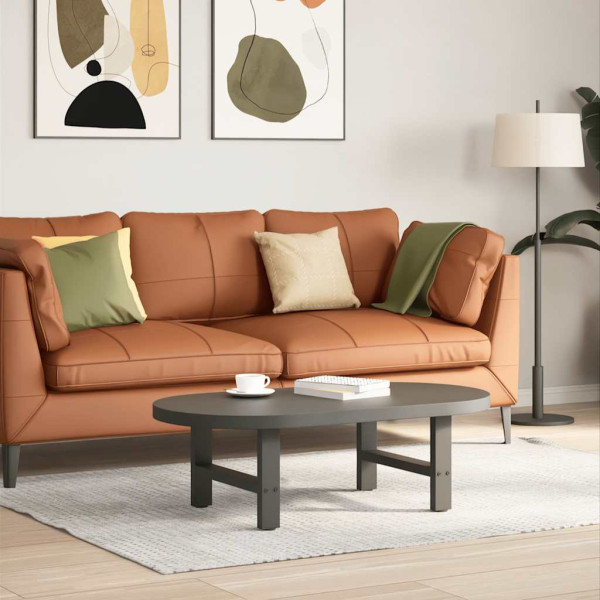 Patas de mesa de centro antracita 2 uds acero 50x(30-31) cm D