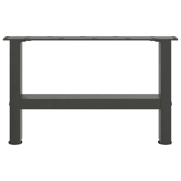 Patas de mesa de centro antracita 2 uds acero 50x(30-31) cm M 5