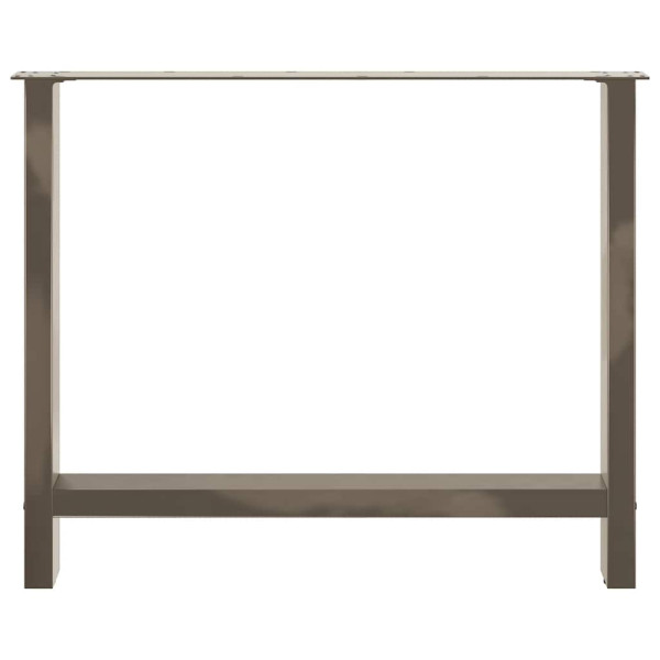 Pés para mesa de jantar em aço natural. 2 peças. 90x (72-73) cm. aço M 5