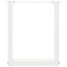 Patas de mesa de centro forma U 2uds acero blanco 38x(42-43) cm 5