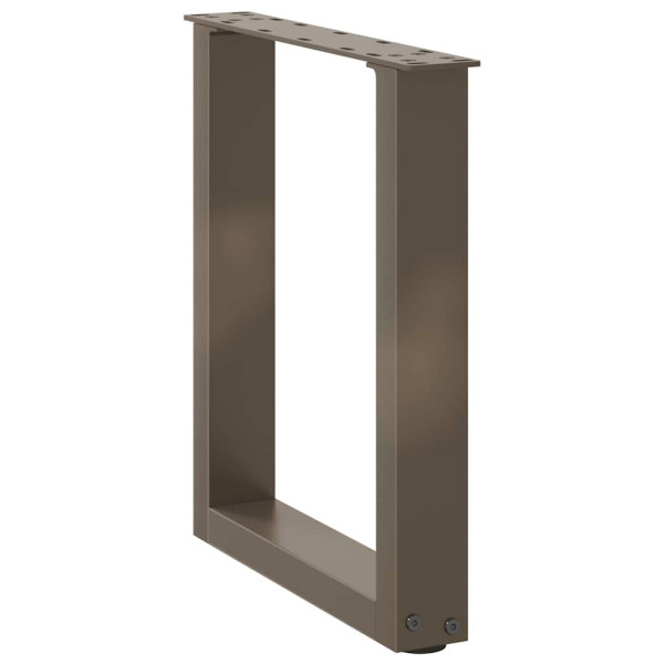 Patas para mesa de centro en forma de U 2 uds antracita acero M 4